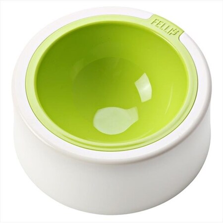 Felli Pet Felli Pet MPA2SB1-1-499-919 Kaleido 5.5 In. Supreme Pet Bowl  Lime NPA2SB1-1-499-919